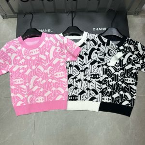 Luxury Chanel Jacquard Short Sleeves
