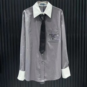Aaa High Quality Prada Long-Sleeved Shirt