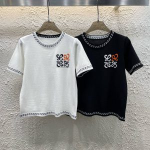 Luxury High Quality Loewe Jacquard Short Sleeves