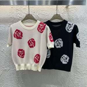 High Quality Chanel Jacquard Short Sleeves