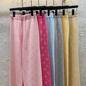 Luxury 1:1 Louis Vuitton Jacquard Trousers