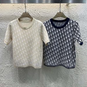 Luxury High Quality Dior Jacquard Short Sleeves