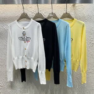 1:1 Vivienne Westwood Wood Long-Sleeved Cardigan