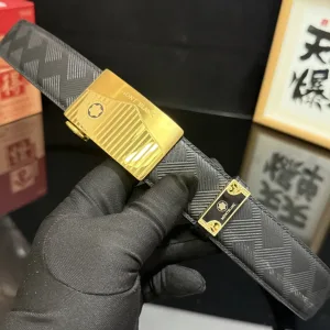 AAA High Quality Montblanc Belt Cowhide