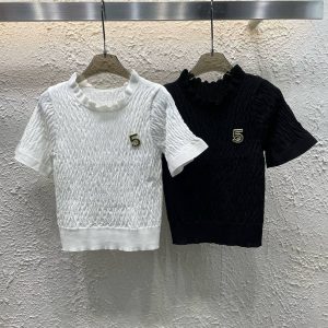 High Quality Luxury Chanel Short-Sleeved Shirt