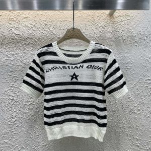 Designer Dior Jacquard Short Sleeves
