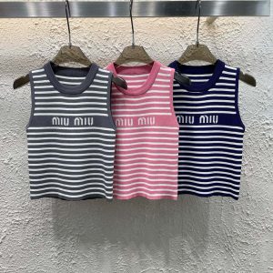 Designer Miu Miu Jacquard Vest