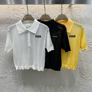 Luxury Miu Miu Short Sleeves