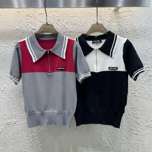 1:1 High Quality Miu Miu Short Sleeves