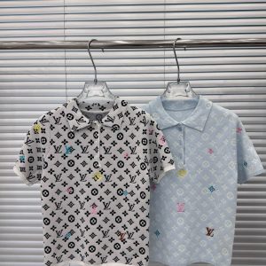 Aaa Louis Vuitton Jacquard Short Sleeves