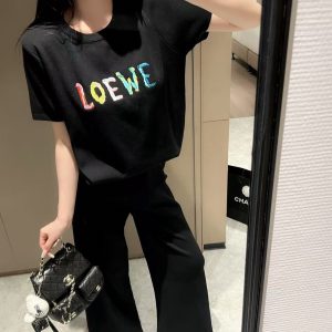High Quality Luxury Loewe Short-Sleeved Shirt