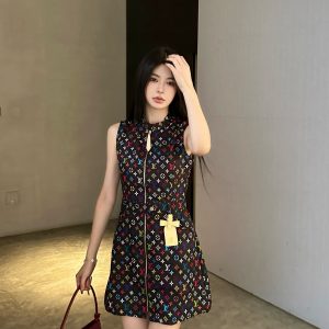 Luxury Louis Vuitton Leather Sleeveless