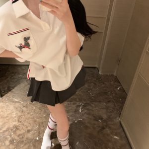 Designer Aaa Thom Browne Short-Sleeved T-Shirt