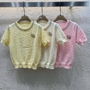 1:1 Designer Dior Stone Short-Sleeved Shirt