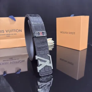 Luxury Louis Vuitton Belt Ash