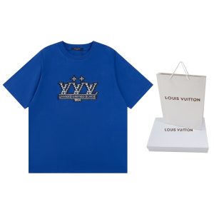 Designer Louis Vuitton Cotton Short-Sleeved T-Shirt