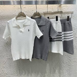 1:1 Luxury Ralph Lauren Jacquard Short-Sleeved Shirt