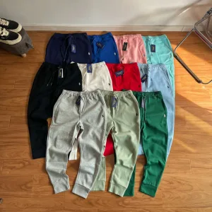 High Quality Ralph Lauren Long Pants Red Embroidery