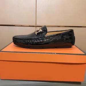 Luxury High Quality Versace Leather Leather Shoes