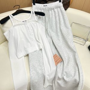 Designer Miu Miu Lace Trousers