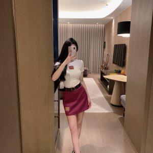 Luxury 1:1 Miu Miu Satin Short-Sleeved Shirts