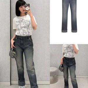 Luxury Dior Cotton Pants For Early Spring