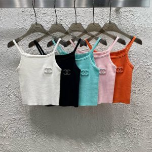 Luxury Designer Chanel Stone Tank Top