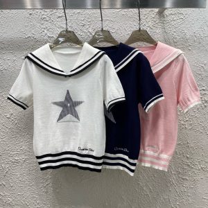 Aaa Dior Jacquard Short Sleeves