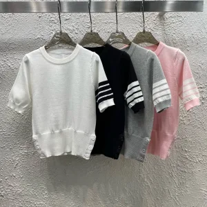Aaa Thom Browne Jacquard Short Sleeves