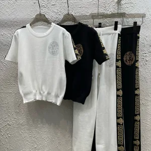 Luxury Versace Stone Short-Sleeved Shirt