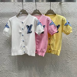 High Quality Aaa Louis Vuitton Jacquard Short Sleeves