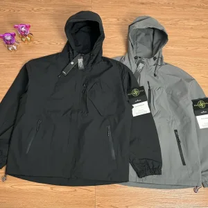 Designer Reps Stone Island Jacket Red Exquisite Workmanship Street Style Patch