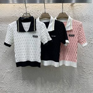Aaa High Quality Miu Miu Short Sleeves