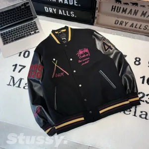 Reps Designer Stussy Jacket Ash Wool Patch