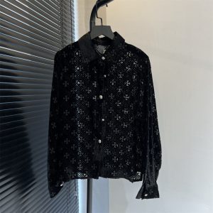 Aaa High Quality Chrome Hearts Leather Long-Sleeved Shirt
