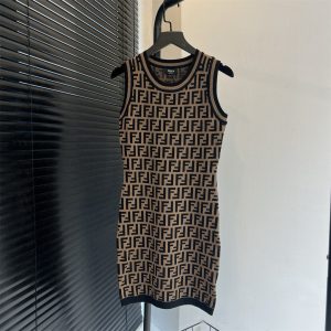 1:1 Aaa Fendi Jacquard Dresses