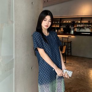 Aaa High Quality Gucci Denim Short-Sleeved Shirts