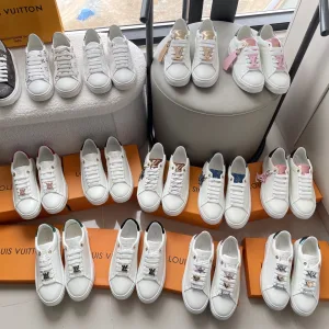 Luxury Designer Louis Vuitton Casual Shoes White