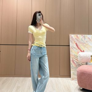 High Quality Luxury Dior Cotton Pants