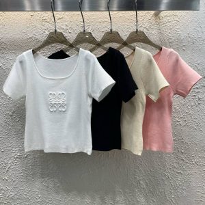 High Quality Luxury Loewe Short Sleeves
