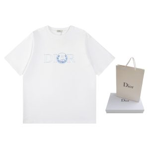 1:1 Dior Cotton Short-Sleeved T-Shirt