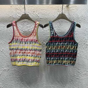 Aaa Luxury Fendi Jacquard Vest