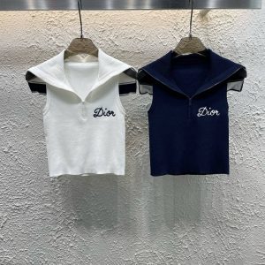 High Quality Luxury Dior Jacquard Vest