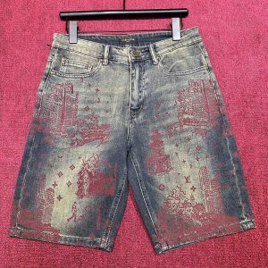 Designer High Quality Louis Vuitton Denim Shorts