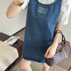 Aaa 1:1 Miu Miu Denim Dress