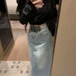 High Quality Luxury Miu Miu Denim Ruler