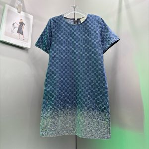 Designer Gucci Denim Short-Sleeved Shirts
