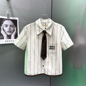 Luxury Miu Miu Short-Sleeved Shirt