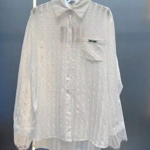 Aaa Luxury Miu Miu Lace Shirt