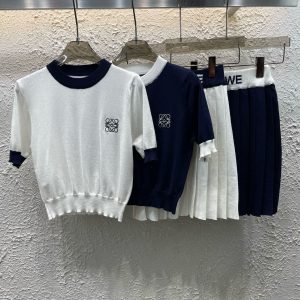 High Quality Aaa Loewe Jacquard Short-Sleeved Shirt